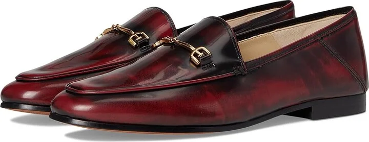 Sam Edelman Loraine Women's Dress Sandals Dark Merlot : 8.5 M, Leather/Textile