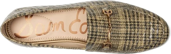 Sam Edelman Loraine Women's Dress Sandals Khaki Plaid : 12 M, Leather/Textile - Image 2