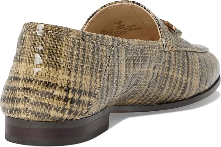 Sam Edelman Loraine Women's Dress Sandals Khaki Plaid : 12 M, Leather/Textile - Image 4