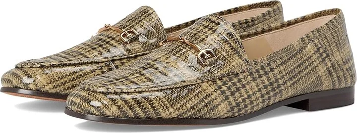 Sam Edelman Loraine Women's Dress Sandals Khaki Plaid : 12 M, Leather/Textile