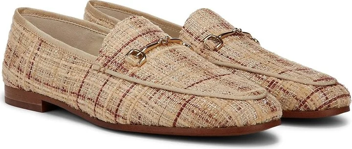Sam Edelman Loraine Women's Dress Sandals Pale Gold Boucle : 9.5 M, Leather/Textile