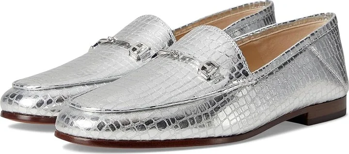 Sam Edelman Loraine Women's Dress Sandals Soft Silver 1 : 6 M, Leather/Textile