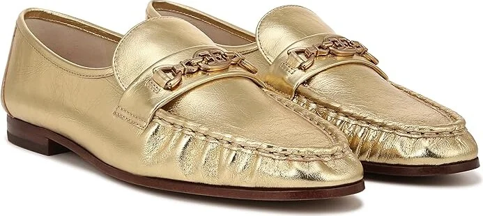 Sam Edelman Lucca Women's Shoes Amber Gold : 10 M, Leather