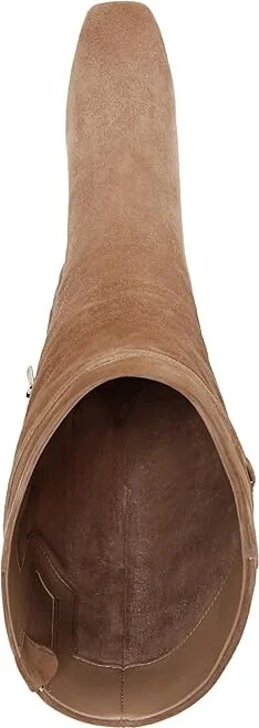 Sam Edelman Lyla High Women's Heels Shoes Almond Taupe Wide Calf : 8.5 M, Leather - Image 2