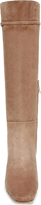 Sam Edelman Lyla High Women's Heels Shoes Almond Taupe Wide Calf : 8.5 M, Leather - Image 4
