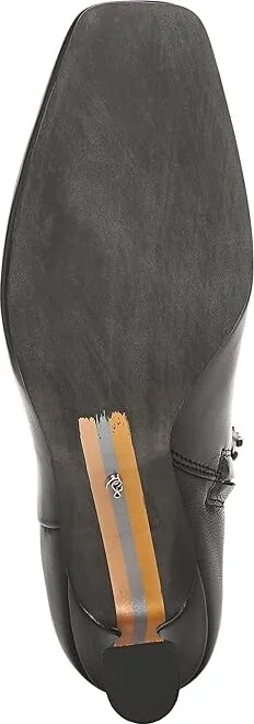 Sam Edelman Lyla High Women's Heels Shoes Black Leather Wide Calf : 6.5 M - Image 3