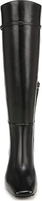 Sam Edelman Lyla High Women's Heels Shoes Black Leather Wide Calf : 6.5 M - Image 4