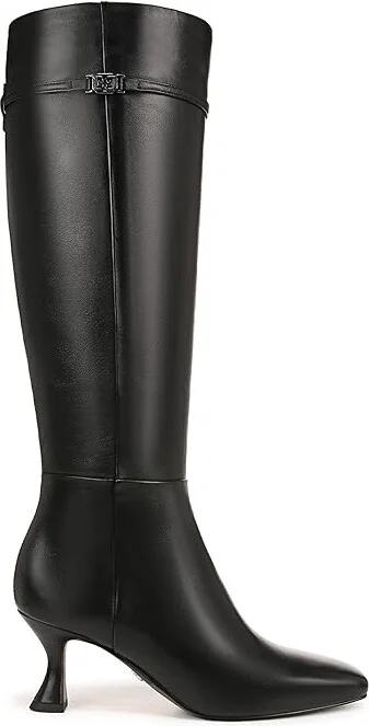 Sam Edelman Lyla High Women's Heels Shoes Black Leather Wide Calf : 6.5 M - Image 6