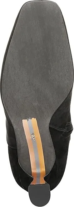Sam Edelman Lyla High Women's Heels Shoes Black Suede Wide Calf : 6 M, Leather - Image 3