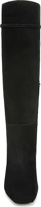 Sam Edelman Lyla High Women's Heels Shoes Black Suede Wide Calf : 6 M, Leather - Image 4