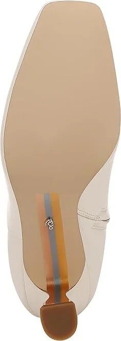 Sam Edelman Lyla High Women's Heels Shoes Modern Ivory Wide Calf : 8 M, Leather - Image 3