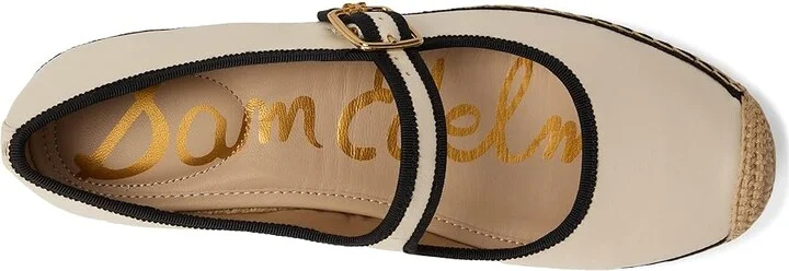 Sam Edelman Mackie Women's Flat Shoes Modern Ivory/Black : 10 M, Leather/Polyester - Image 2