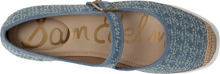 Sam Edelman Mackie Women's Flat Shoes Montrose Blue : 9.5 M, Leather/Polyester - Image 2