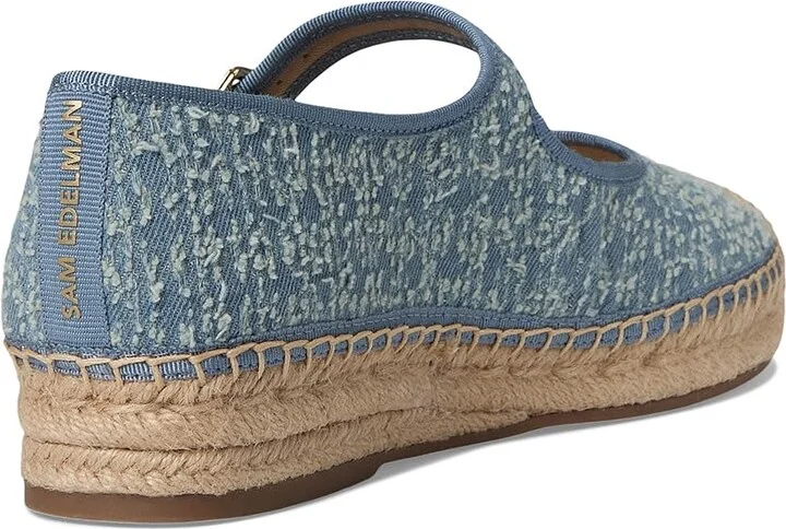 Sam Edelman Mackie Women's Flat Shoes Montrose Blue : 9.5 M, Leather/Polyester - Image 4