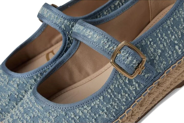 Sam Edelman Mackie Women's Flat Shoes Montrose Blue : 9.5 M, Leather/Polyester - Image 7