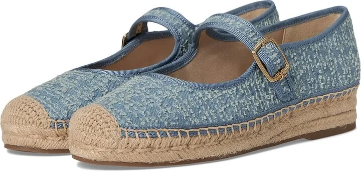 Sam Edelman Mackie Women's Flat Shoes Montrose Blue : 9.5 M, Leather/Polyester