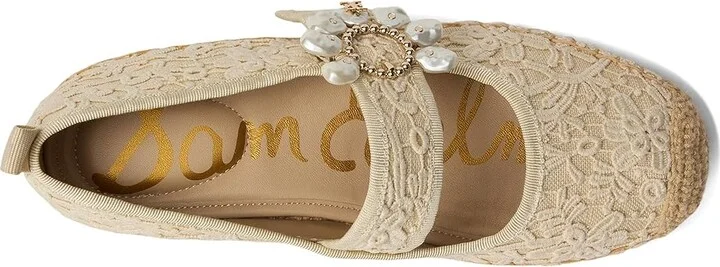 Sam Edelman Maddy Orchid Women's Flat Shoes Ivory/Natural : 7 M, Polyester - Image 2