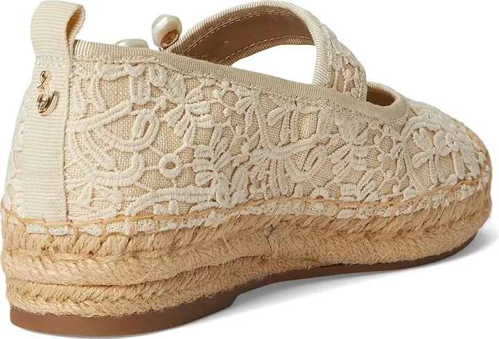 Sam Edelman Maddy Orchid Women's Flat Shoes Ivory/Natural : 7 M, Polyester - Image 4