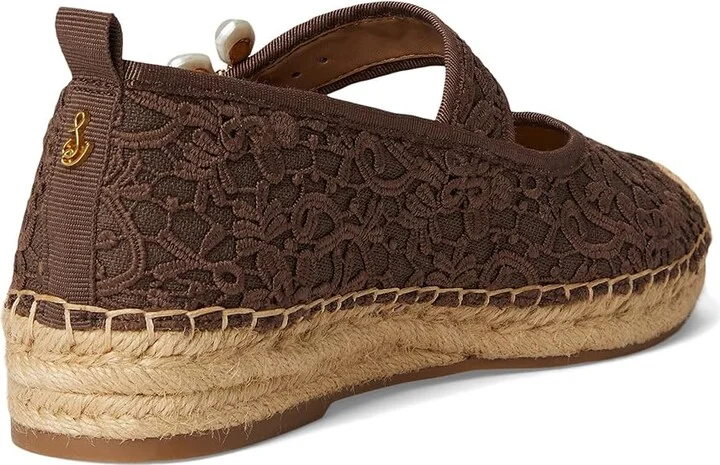 Sam Edelman Maddy Orchid Women's Flat Shoes Mocha Brown : 7.5 M, Polyester - Image 4