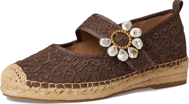 Sam Edelman Maddy Orchid Women's Flat Shoes Mocha Brown : 7.5 M, Polyester - Image 5