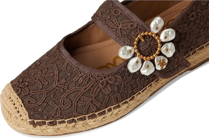 Sam Edelman Maddy Orchid Women's Flat Shoes Mocha Brown : 7.5 M, Polyester - Image 7