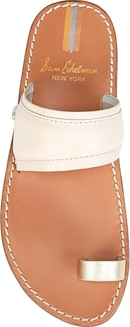 Sam Edelman Margit Women's Shoes Modern Ivory/Gold Leather : 7 M - Image 2