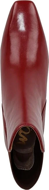 Sam Edelman Margo Women's Boots Cabernet Red : 8.5 M, Leather/Rubber - Image 2