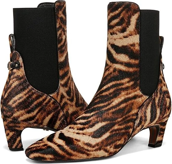 Sam Edelman Margo Women's Boots Tiger Brown : 8.5 M, Leather/Rubber - Image 4