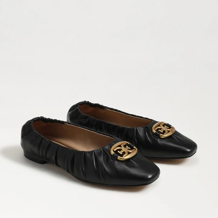 Sam Edelman Marlowe Ballet Flat Black Leather