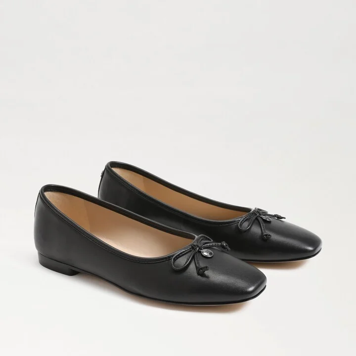 Sam Edelman Meadow Ballet Flat Black Leather