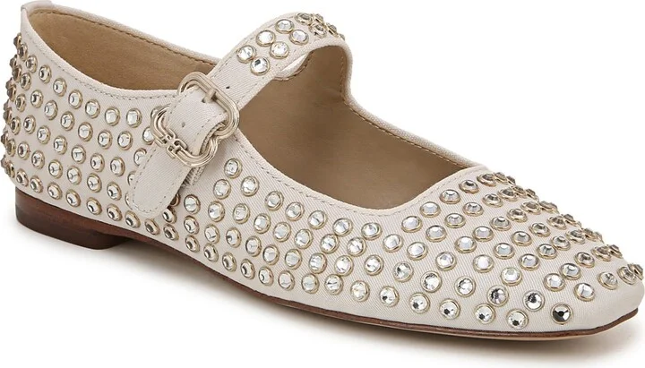 Sam Edelman Michaela Gem Ballet Flat ~ White - Image 4