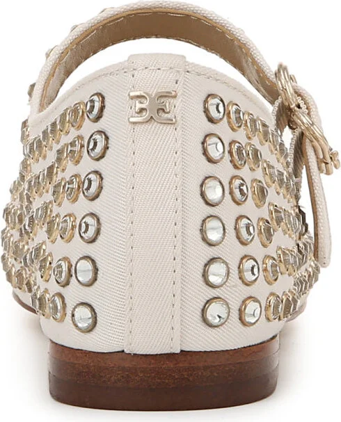 Sam Edelman Michaela Gem Ballet Flat ~ White - Image 9
