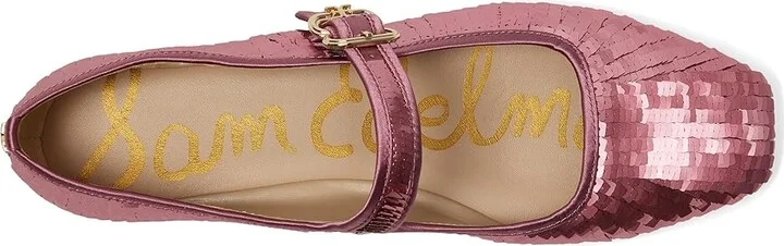 Sam Edelman Michaela Glamour Women's Flat Shoes Elderberry : 7 M, Leather/Rubber - Image 2