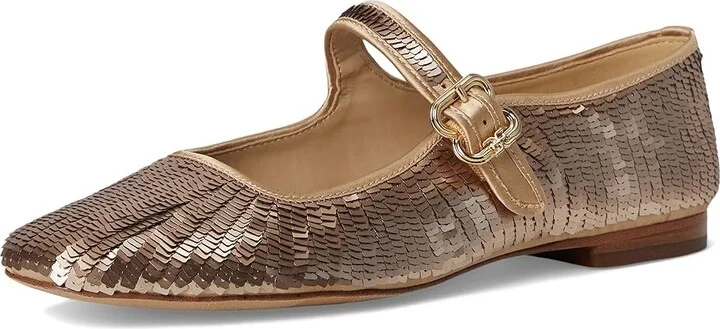 Sam Edelman Michaela Glamour Women's Flat Shoes Gold : 7.5 M, Leather/Rubber - Image 5