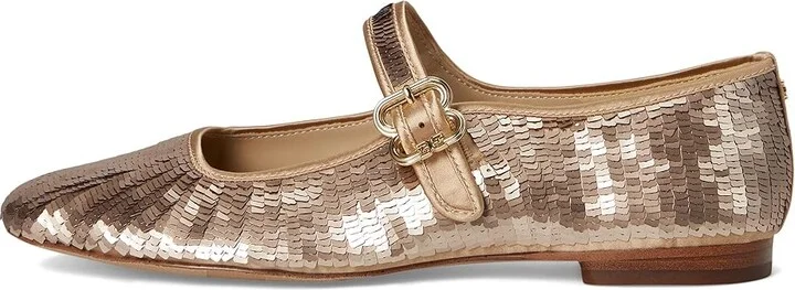 Sam Edelman Michaela Glamour Women's Flat Shoes Gold : 7.5 M, Leather/Rubber - Image 6