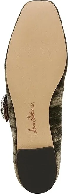 Sam Edelman Michaela Glow Women's Flat Shoes Winter Moss Crystal : 10.5 M, Leather/Rubber - Image 3