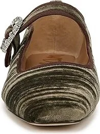 Sam Edelman Michaela Glow Women's Flat Shoes Winter Moss Crystal : 10.5 M, Leather/Rubber - Image 4