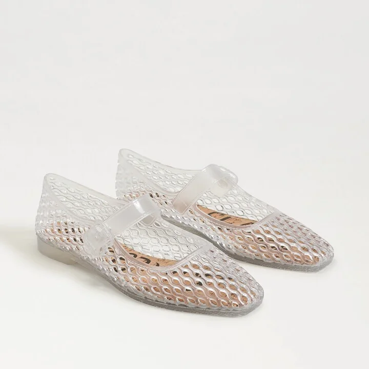 Sam Edelman Michaela Jelly Mary Jane Flat Clear Jelly