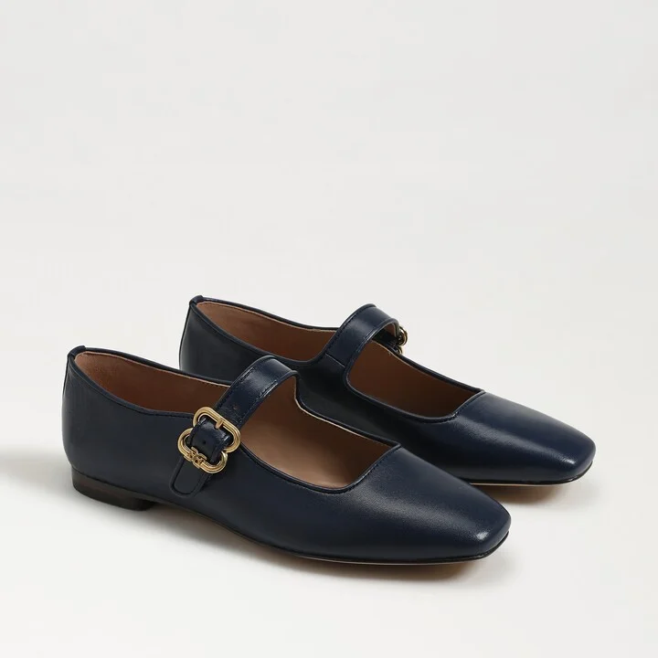 Sam Edelman Michaela Mary Jane Flat Hudson Navy