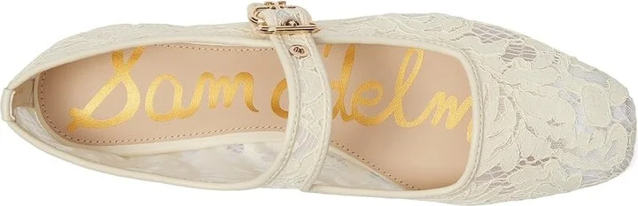 Sam Edelman Michaela Mesh Women's Flat Shoes Ivory : 11 M, Leather/Mesh/Rubber - Image 2