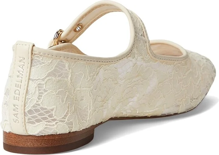 Sam Edelman Michaela Mesh Women's Flat Shoes Ivory : 11 M, Leather/Mesh/Rubber - Image 4