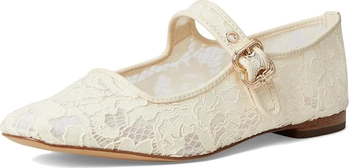 Sam Edelman Michaela Mesh Women's Flat Shoes Ivory : 11 M, Leather/Mesh/Rubber - Image 5