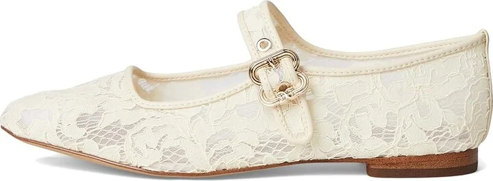 Sam Edelman Michaela Mesh Women's Flat Shoes Ivory : 11 M, Leather/Mesh/Rubber - Image 6