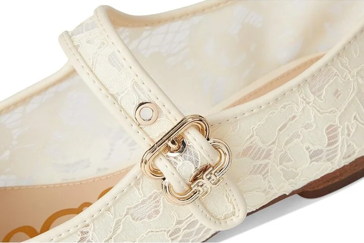 Sam Edelman Michaela Mesh Women's Flat Shoes Ivory : 11 M, Leather/Mesh/Rubber - Image 7