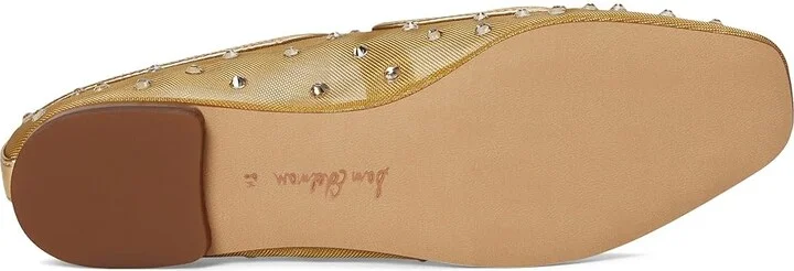 Sam Edelman Michaela Shine Women's Flat Shoes Amber Gold : 7 M, Mesh - Image 3