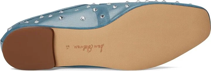 Sam Edelman Michaela Shine Women's Flat Shoes Coastal Blue : 6 M, Mesh - Image 3