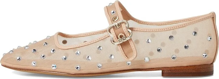 Sam Edelman Michaela Shine Women's Flat Shoes Vintage Pink : 8 M, Mesh - Image 6