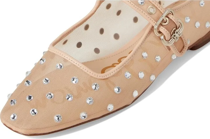 Sam Edelman Michaela Shine Women's Flat Shoes Vintage Pink : 8 M, Mesh - Image 7
