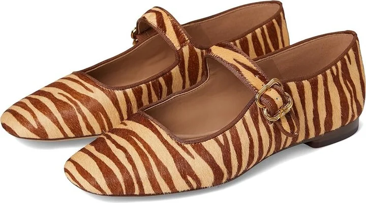 Sam Edelman Michaela Women's Shoes Beechwood Zebra : 5 M, Leather