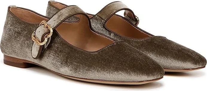 Sam Edelman Michaela Women's Shoes Dark Silver Sage : 6 M, Velvet